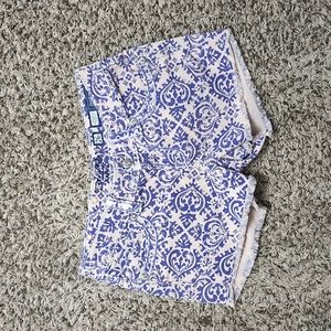Miss Me Purple Frayed Shorts Size 26